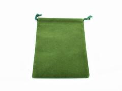 Green Velour Dice Pouch (Small)